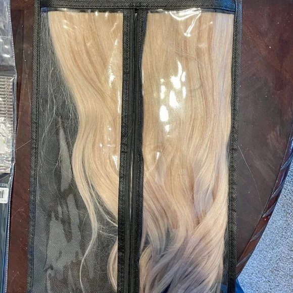 Hidden Crown Halo Luxurious Light Blonde Hair Extensions - Picture 3 of 9